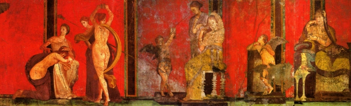 Frescos de la Villa de los Misterios –Pompeya-